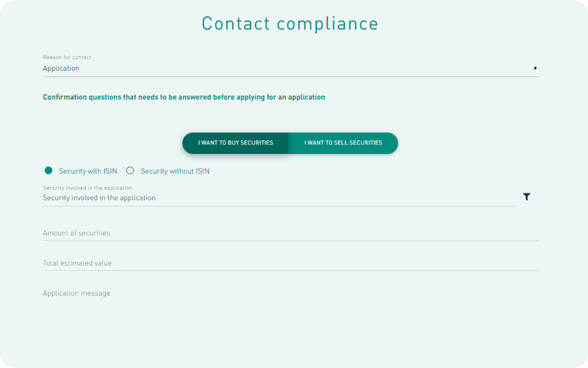 TradeLog contact compliance